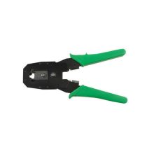 NewYork hálózati teszter készlet, LAN, UTP, FTP, krimpelő fogó, push-in eszköz, dugók, tároló fedél, 10 darabos