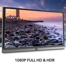 15,6" Hordozható monitor univerzális tokkal - 1080P FHD IPS kijelző, HDMI és Type-C csatlakozás
