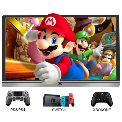 15,6" Hordozható monitor univerzális tokkal - 1080P FHD IPS kijelző, HDMI és Type-C csatlakozás