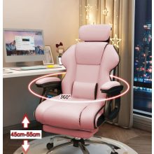 GamerElegance lábtartós szék pink