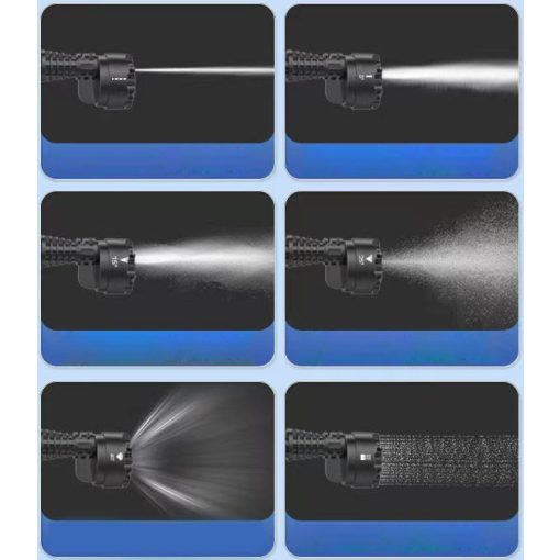 Yongwei Professzionális vezeték nélküli nagynyomású autómosó készlet 2 akkumulátorral, 300 W, 20 bar, 6 az 1-ben állítható fúvóka