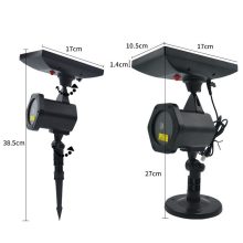 Karácsonyi lézerfény kivetítő, napelemmel - Intelligens LED lézerprojektor!