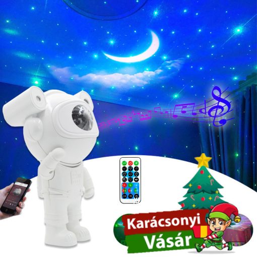 Asztronauta Galaxis Égbolt Projector, Űrhajós LED Lámpa - Varázslatos csillagos égbolt szobád falára!