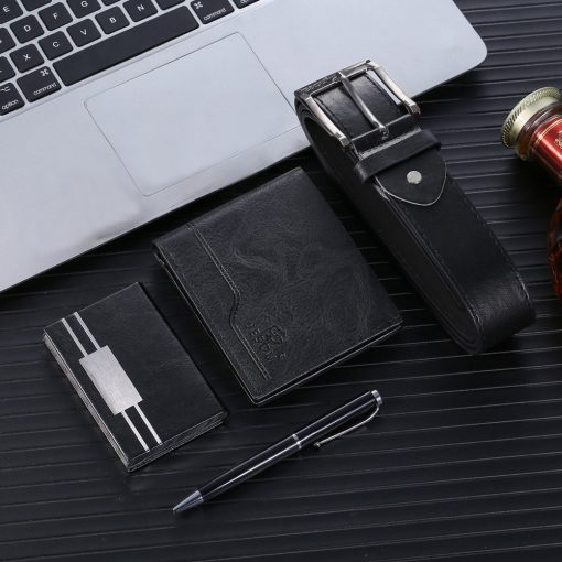 4 darabos elegáns férfi kiegészítő szett díszdobozban - A mindig elegáns megjelenésért!