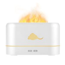 Aromaterápiás diffúzor, légtisztító funkcióval, realisztikus láng hatással