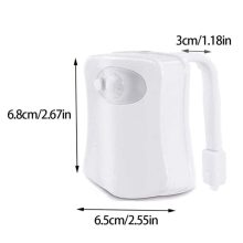 Mozgásérzékelős éjszakai WC világítás - 8 szín