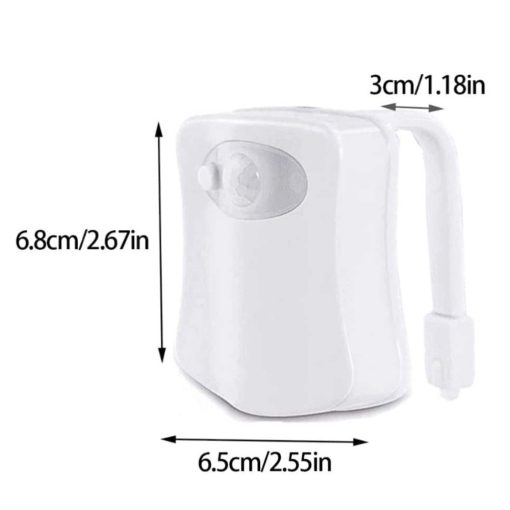 Mozgásérzékelős éjszakai WC világítás - 8 szín