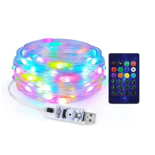 10 méteres karácsonyi fényfüzér - applikáció+távirányító