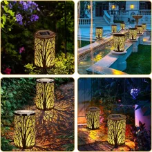 Alkonykapcsolós napelemes kerti hangulatvilágítás