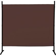 Szobaelválasztó - Beltéri és kültéri használatra, irodákba, munkahelyekre, erkélyre, kiállításokra, rendezvényekre, 180 x 183 cm (Barna)