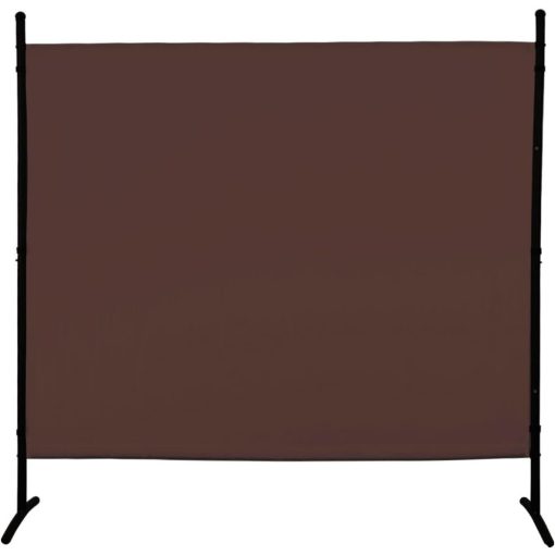 Szobaelválasztó - Beltéri és kültéri használatra, irodákba, munkahelyekre, erkélyre, kiállításokra, rendezvényekre, 180 x 183 cm (Barna)