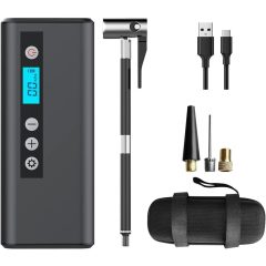   Digitális kijelzős, autómata kézikompresszor, 4000 mAH, 10 bar nyomás