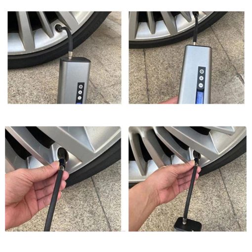 Digitális kijelzős, autómata kézikompresszor, 4000 mAH, 10 bar nyomás