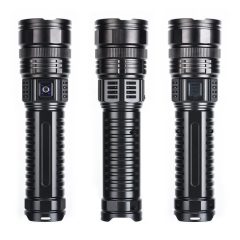 Ultra fényes zseblámpa, 20W, 15000 mAh, Type C töltés