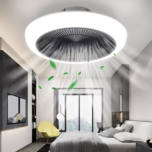 Mennyezeti ventilátoros lámpa távírányítóval applikációs 36-75W szabályozható