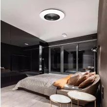 Mennyezeti ventilátoros lámpa távírányítóval applikációs 36-75W szabályozható