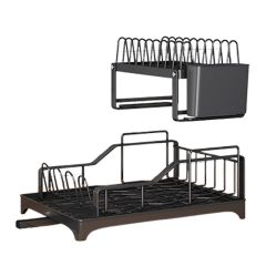 Kétszintes edényszárító, csepegtető