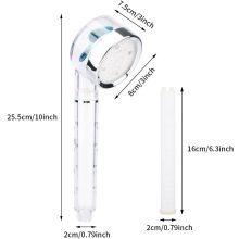 Homeland színes LED-es zuhanyfej