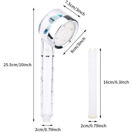 Homeland színes LED-es zuhanyfej