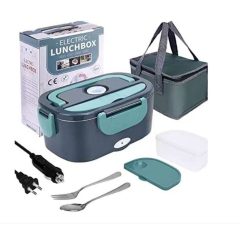   1,5 literes hordozható elektromos ételmelegítő doboz,60W, autós és otthoni vagy irodai használatra