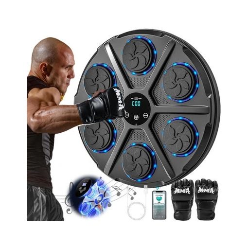 Falra szerelhető zenélő boxgép+kesztyű - Bluetooth, USB töltés, beépített hangszóró