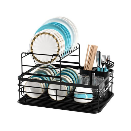 Két szintes konyhai edénytartó, csepegtető