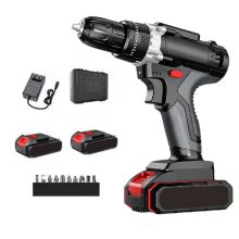 Akkumulátoros elektromos csavarhúzó készlet - 2 akkumulátorral és csavarfej szettel