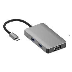   Qhou USB C -> USB 3.0, USB 2.0, VGA, SD és TF kártya,HDTV átalakító