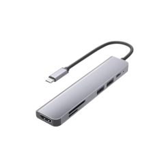  Qhou USB C -> USB 3.0, USB 2.0, USB C, SD és TF kártya,HDTV átalakító