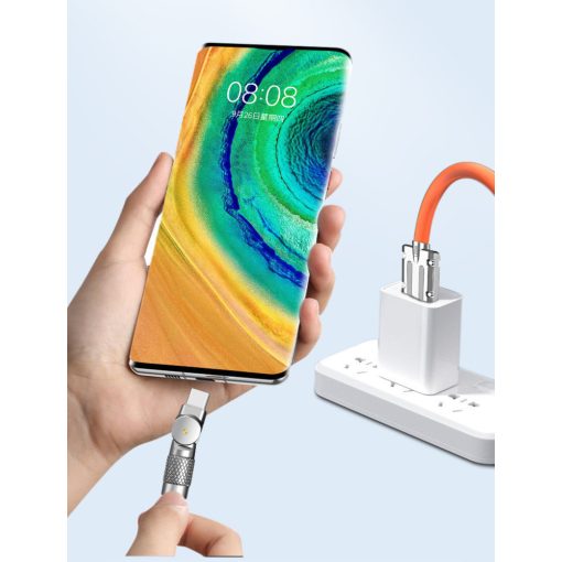 AlphaOne narancssárga 2m-es Type C típusú kábel