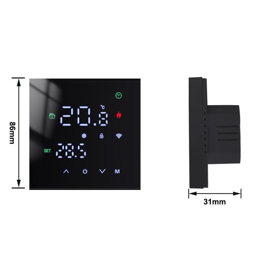 WiFi okos termosztát érintőképernyővel