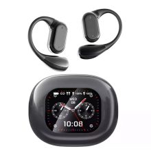 Q18 Kijelzős bluetooth fülhallgató, fekete