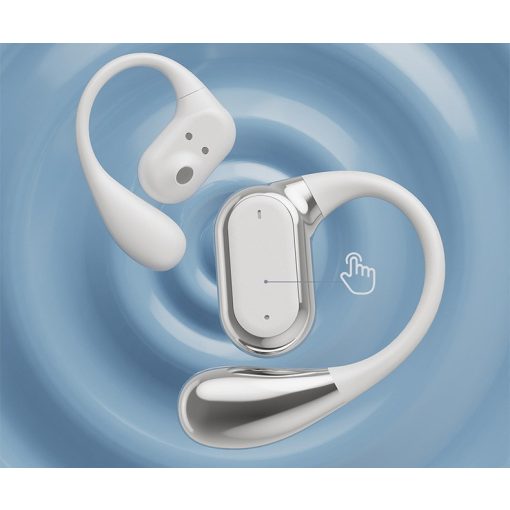 Q18 Kijelzős bluetooth fülhallgató, fehér
