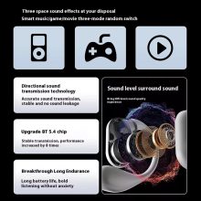 Q18 Kijelzős bluetooth fülhallgató, fehér