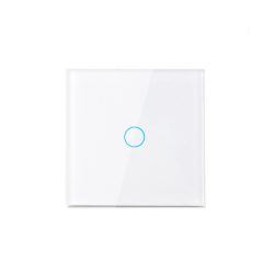   Modern Érintőpaneles Villanykapcsoló – 1-es Osztás (Fehér)