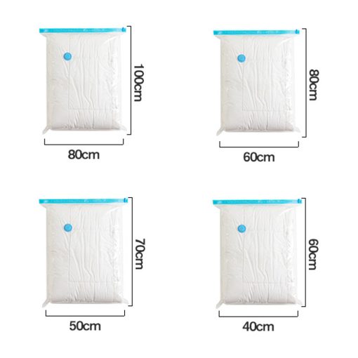Vákuumos Ruhatároló Zsák Szett – 12 darabos, 4 különböző méretben