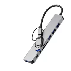 USB Type-C 8in1 univerzális elosztó HUB