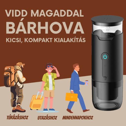Café Perfetto - Automata Hordozható Kávéfőző fűtési technológiával