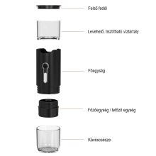 Café Perfetto - Automata Hordozható Kávéfőző fűtési technológiával