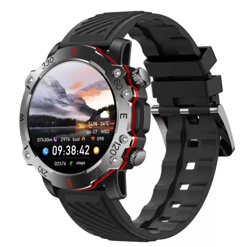 Z21 Max Okosóra – Bluetooth hívás, valós pulzusmérés, sport és okos funkciók - Fekete