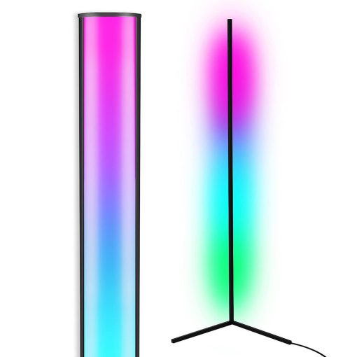 Applikáció vezértelt sarok állólámpa, bluetooth - Fényhatások a zene ütemére!