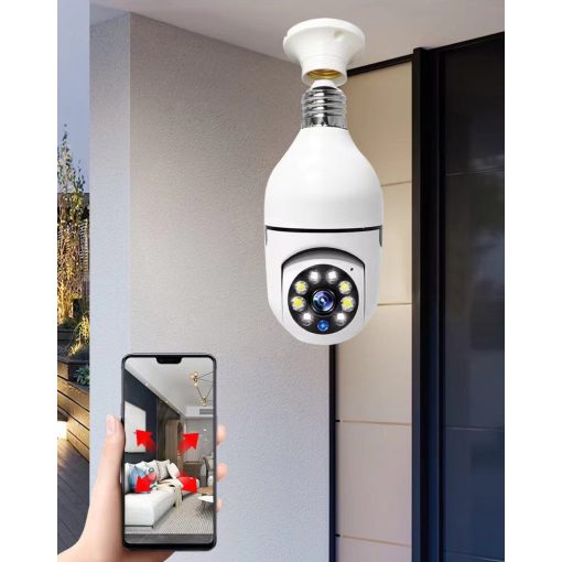 Forgatható okos Wifi IP kamera E27